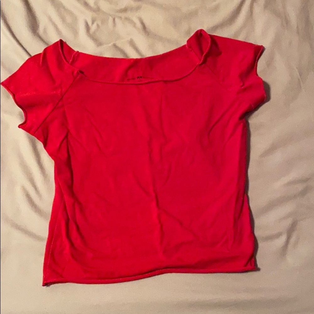 Red brandy melville top